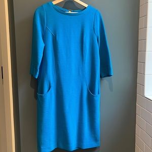 100% Cotton Ribbed Boden Teal size 14L/10L tea dress